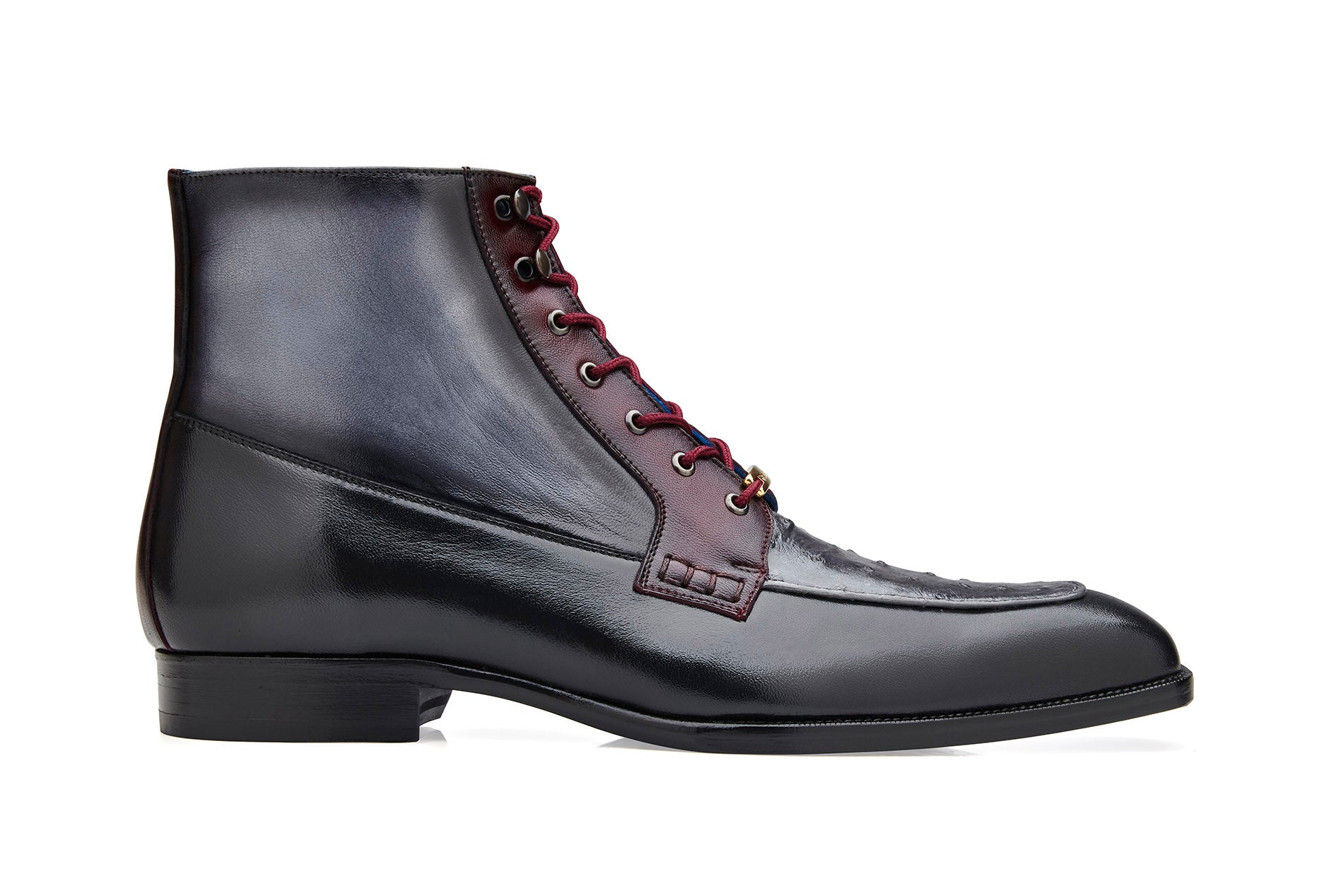 Black and burgundy mens shoes store